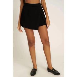 NEW PROJECT SOCIAL T other side terry skort in black